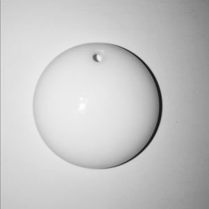 White circle pendant